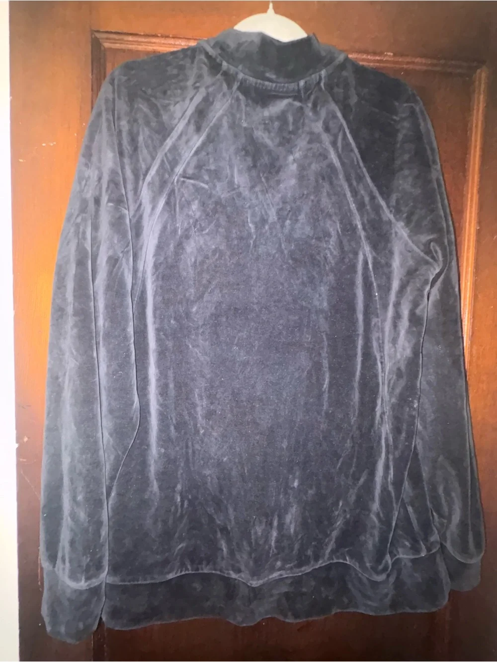 Jordan Black Velour Bomber Jacket with Gold Logo